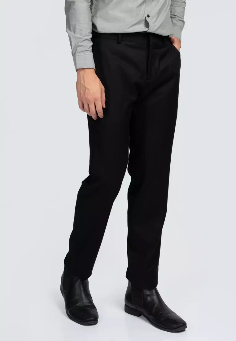 Polo Haus - Men’s Tetoron Rayon Regular Fit Flat Front Slack