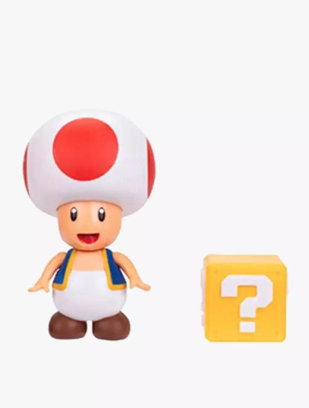 Nitendo Super Mario Nitendo  4In Fig Red Toad W Q Bloc - NTM41782I