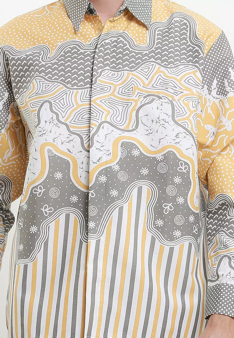 BATIK TALENTA EXCLUSIVE Lengan PANJANG YELLOW PUPUS