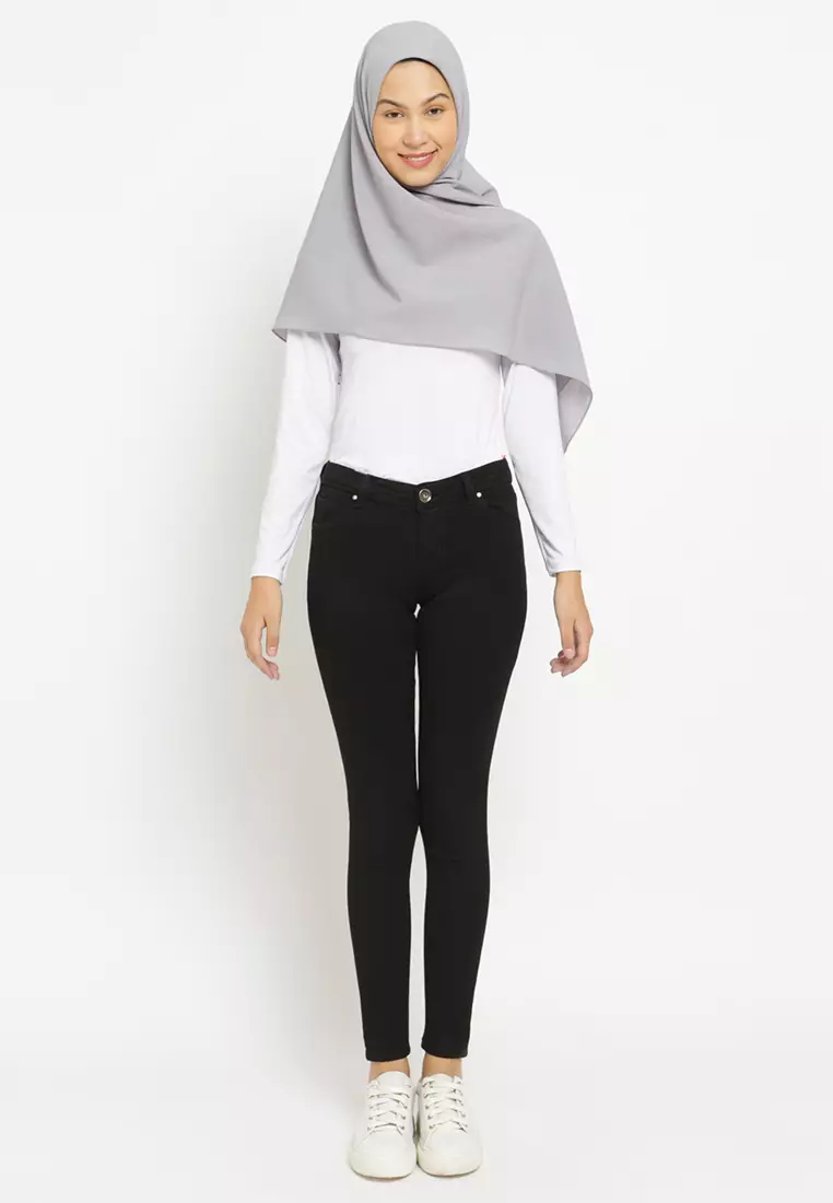 Flamoush Latifa Black Jeans Ultra Slim Wanita