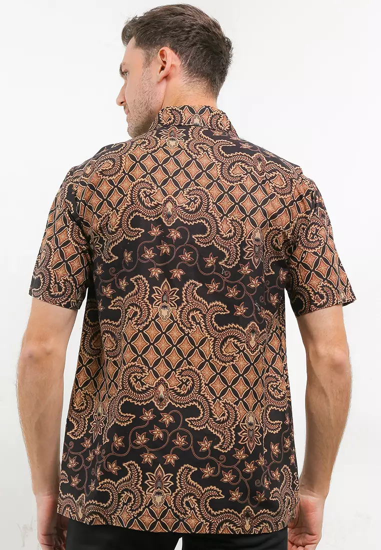 Kenrick Kemeja Batik Exclusive Premium Pria Casual Modern Lengan Pendek