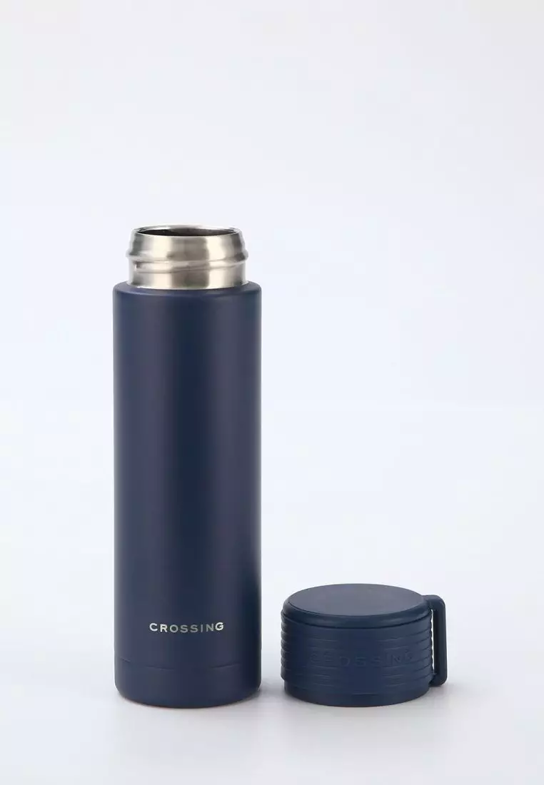 Crossing Compact Slim Insulated S/S Bottle 180ml - Ink Blue