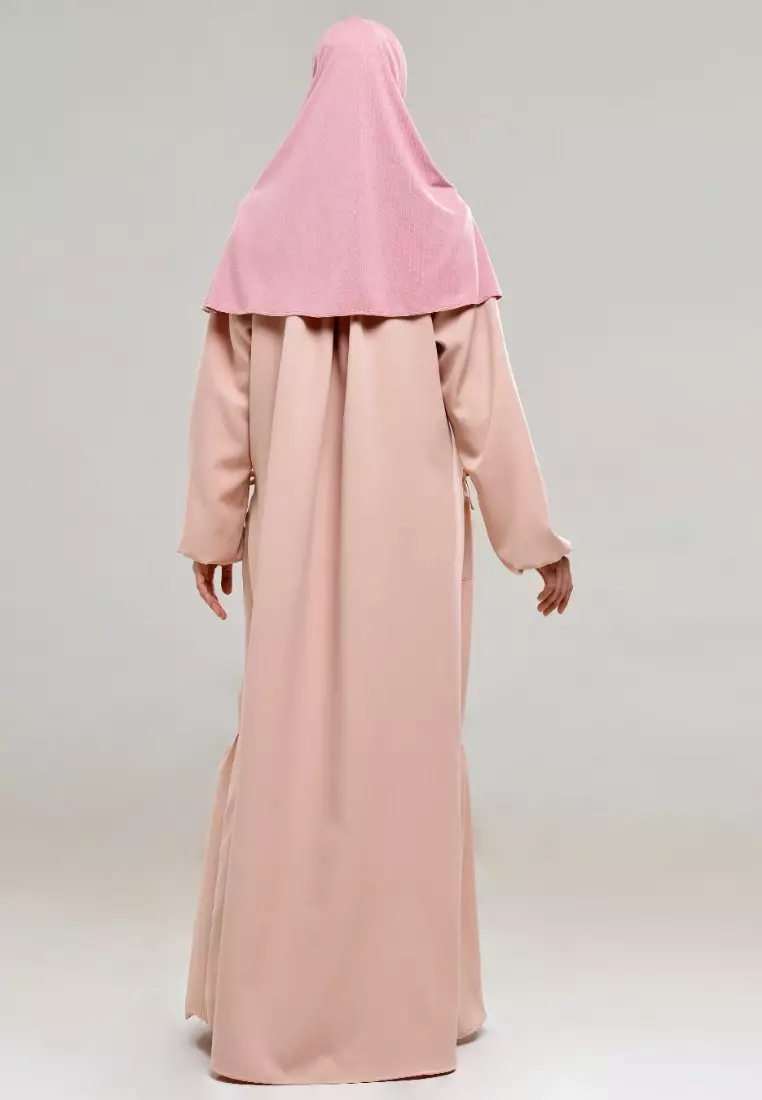Rabbani - Gamis Dress Muslim Wanita Dreslim Amelia Peach Exclusive
