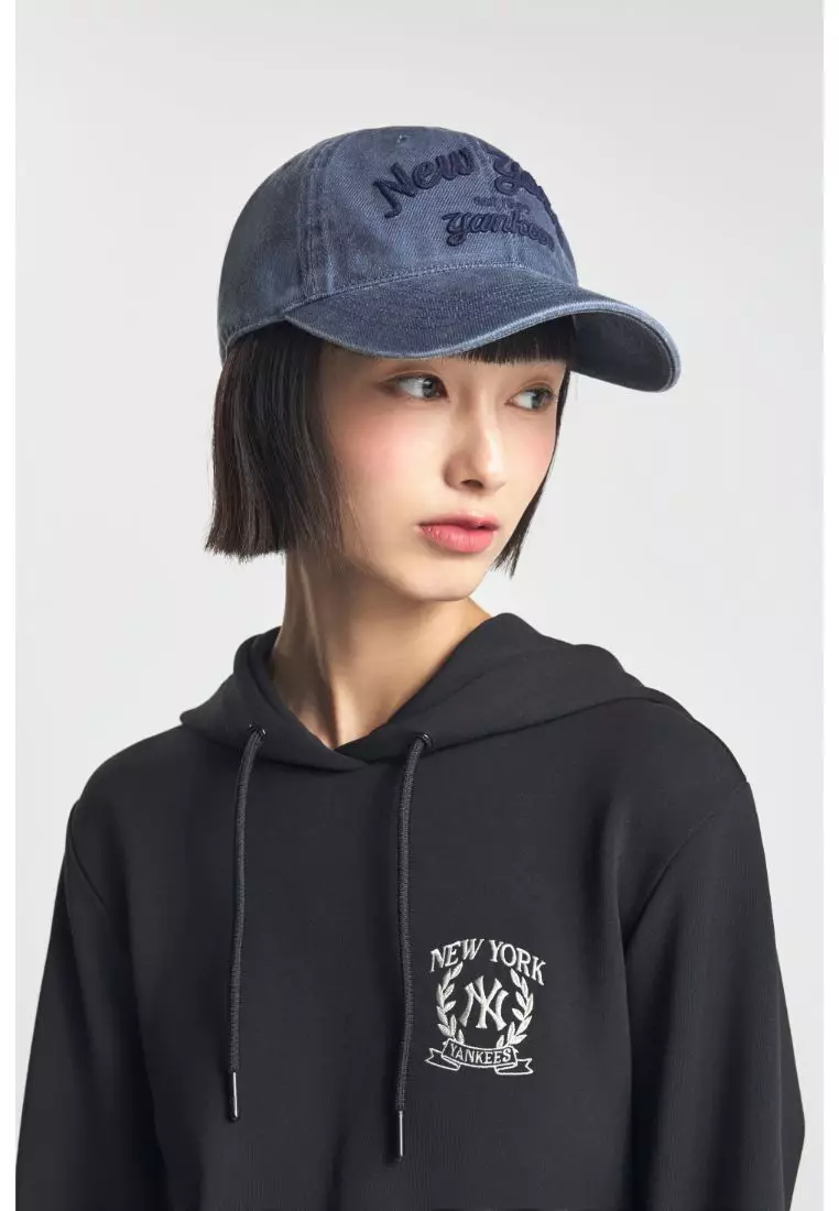 MLB VARSITY LETTERING COLOR DENIM UNSTRUCTURED BALL CAP NEW