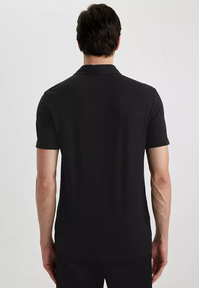 Slim Fit Cotton Short Sleeve Polo T-Shirt