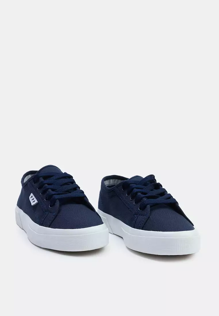 Lace-Up Flat Sole Sneakers