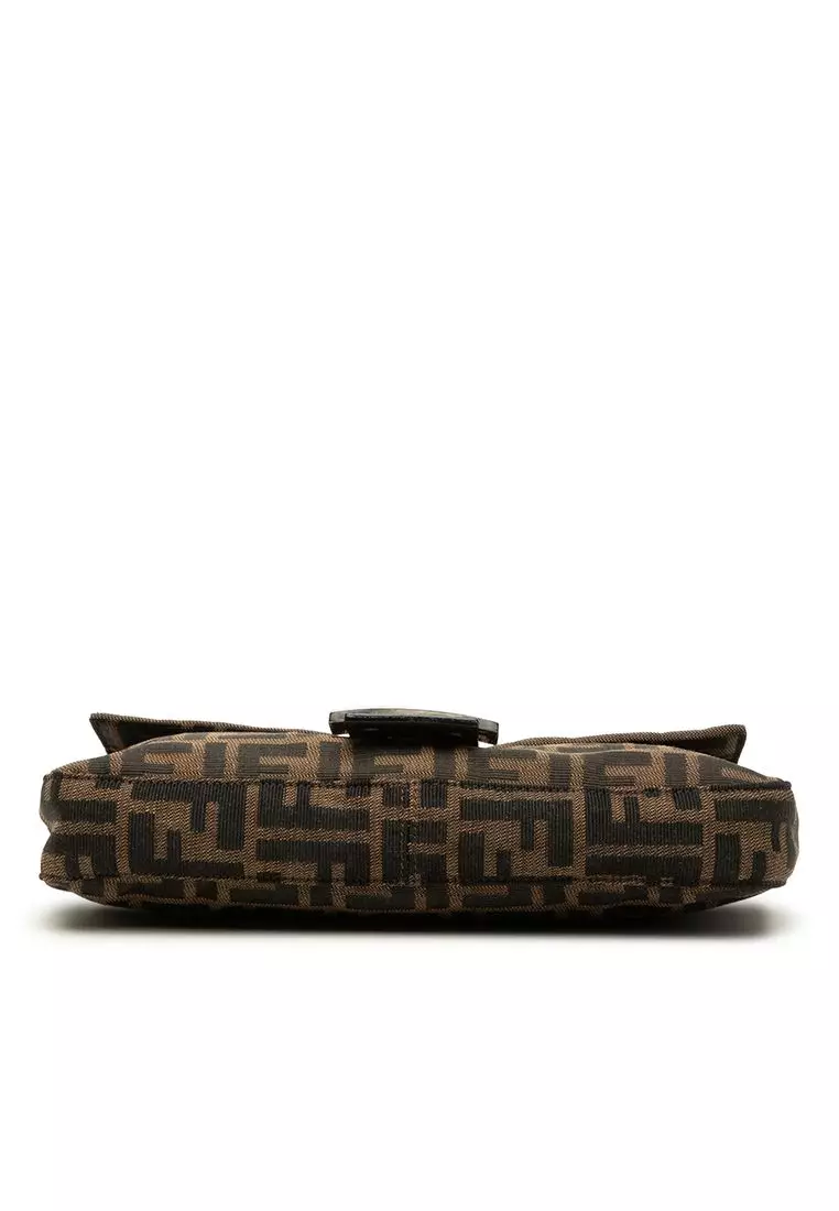 Pre-Loved Fendi Zucca Canvas Baguette