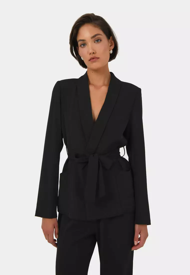 Rain Belted Blazer