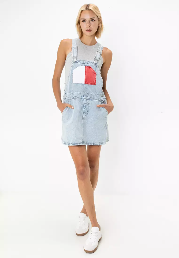 Dungaree dress tommy hilfiger store