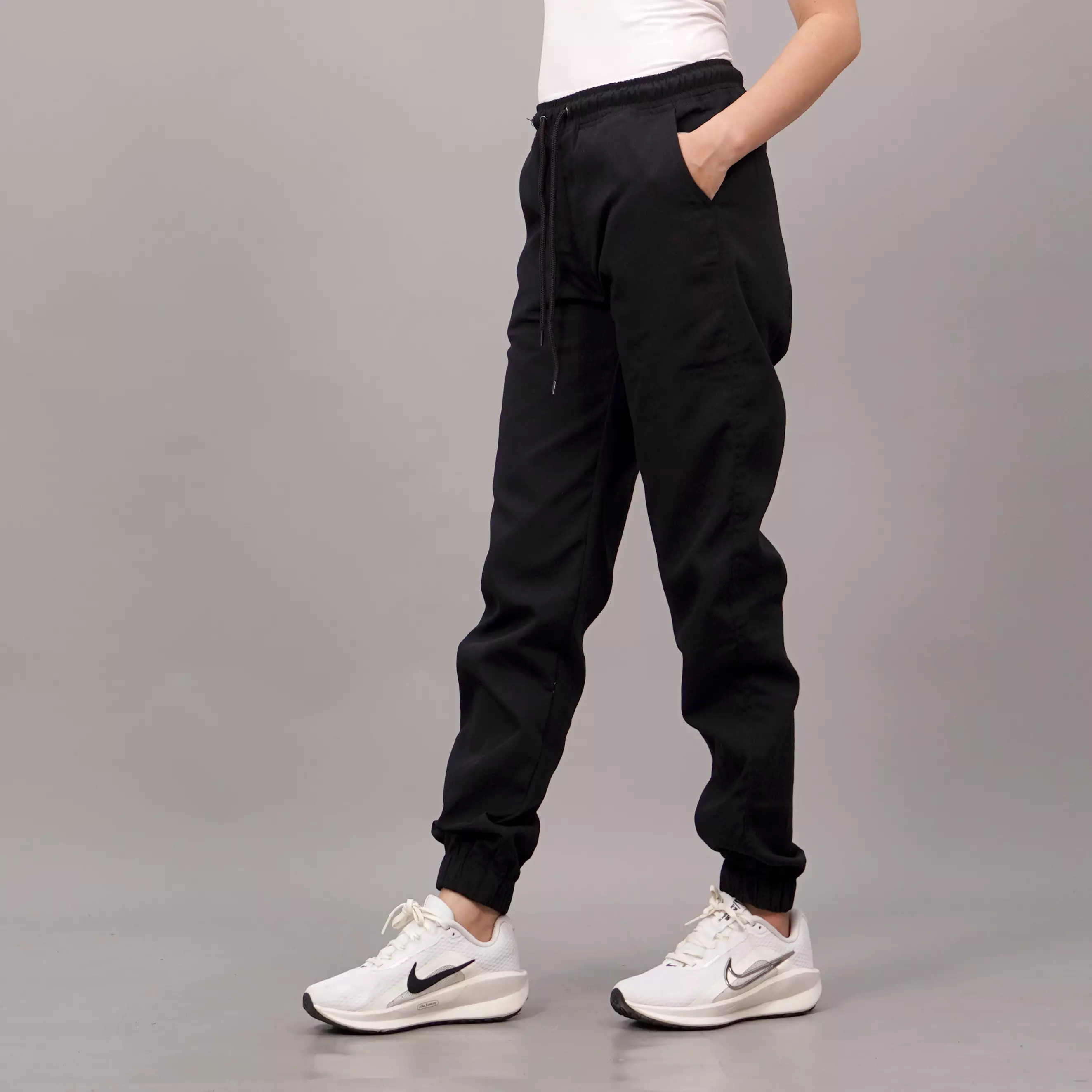  DIAN Celana Jogger Hitam Polos Jogger Pants Wanita Celana Joger Pants - HITAM