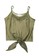 London Rag green Lazy Day Off Tiw Down Cami Top in Olive Green 9B070AA5569B1CGS_7