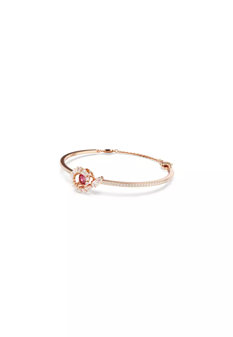 Buy Swarovski Snake bangle, Mixed cuts, Year of the Snake, Red