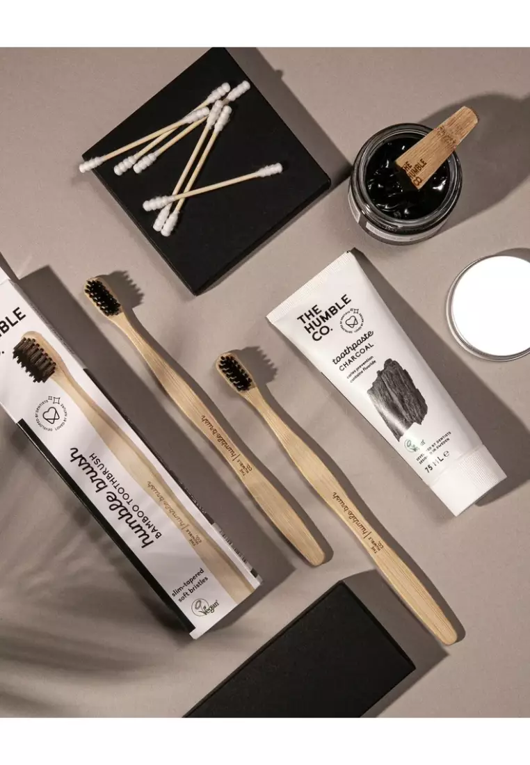 Humble Brush Adult Black Sensitive Toothbrush[THC104]
