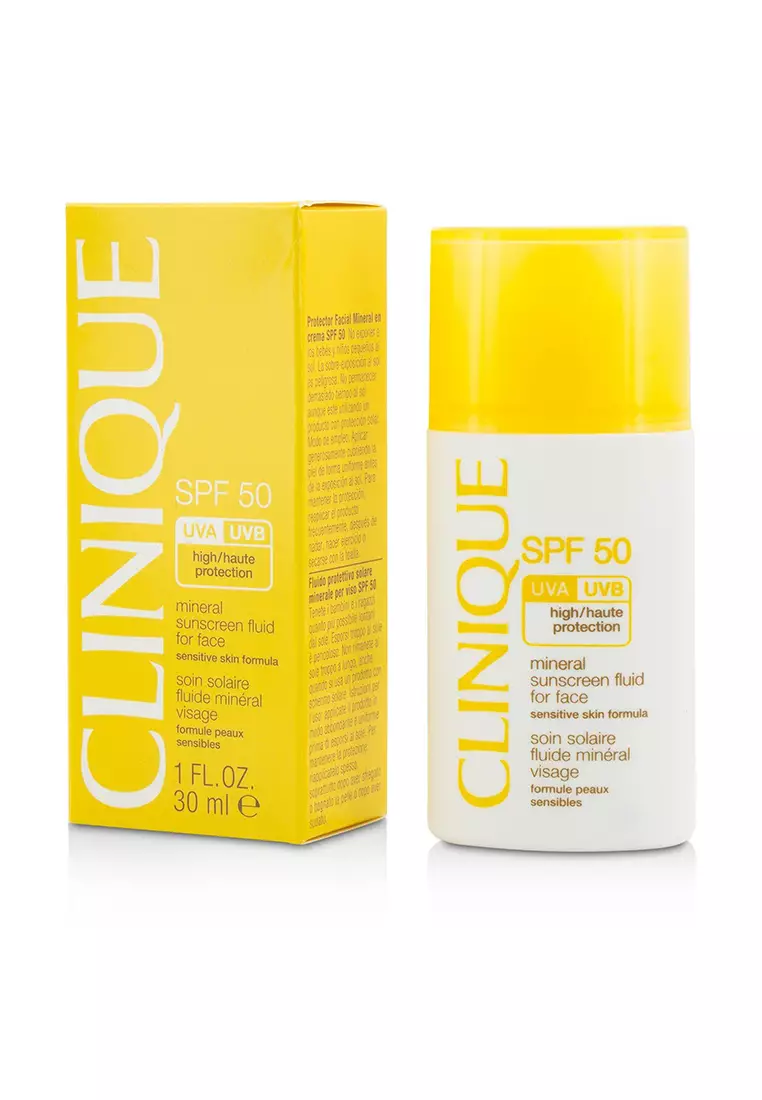 CLINIQUE - Mineral Sunscreen Fluid For Face SPF 50 - Sensitive Skin Formula 30ml/1oz