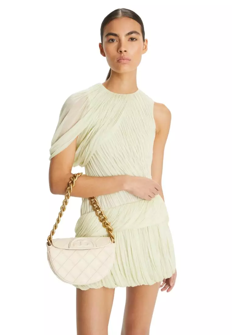 Mini Fleming Soft Crescent Bag New Cream