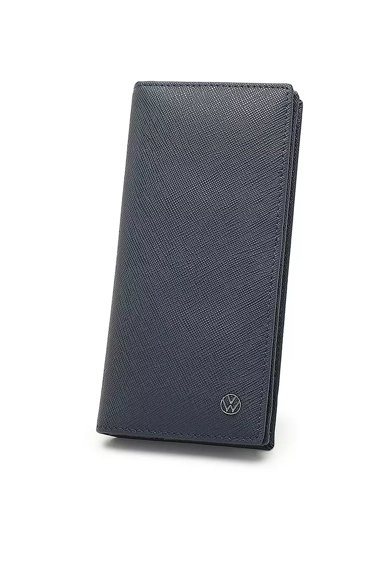 Gift Set - Genuine Leather RFID Wallet + 40mm Automatic Belt - Blue / Black