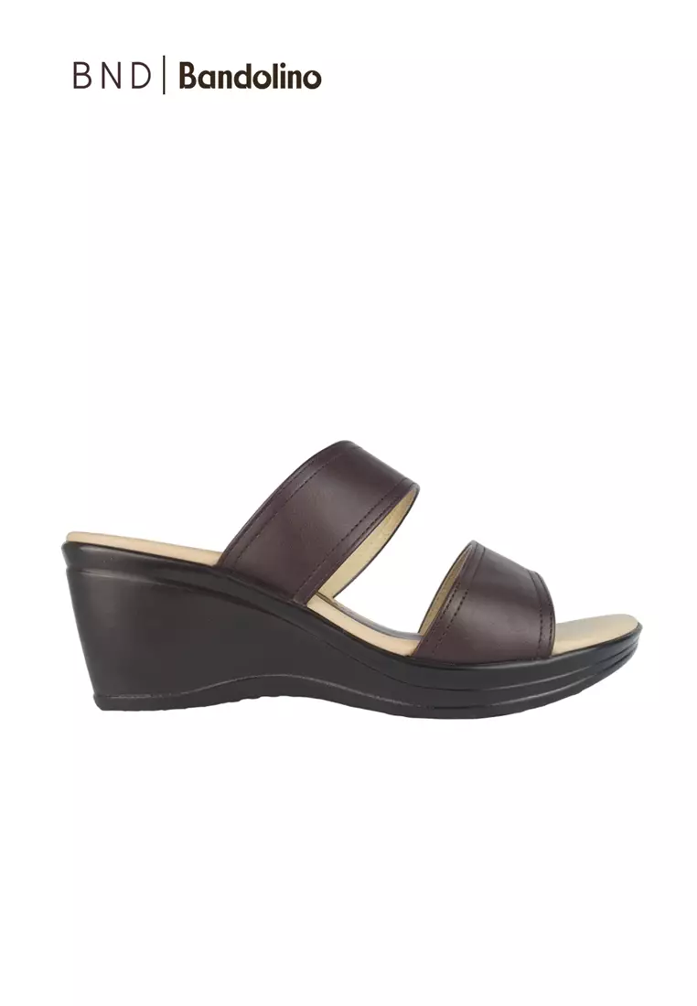 Discount on BND  shoes - SKU: BND - Bandolino Stella Wedges 52520 Dark Brown
