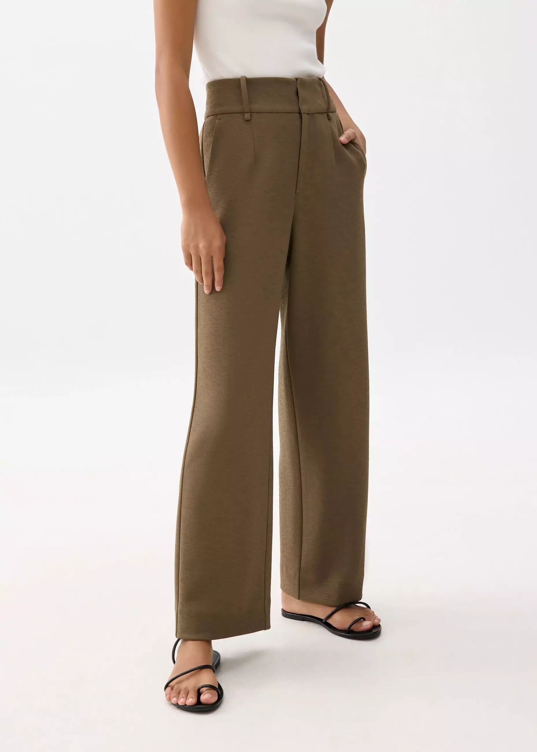 Celana Panjang Wanita - Leggy™ Mentari Super High Waist Straight Leg Pants