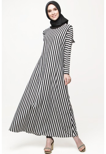 Jual JV Hasanah Alia Stripes Dress Original  ZALORA 