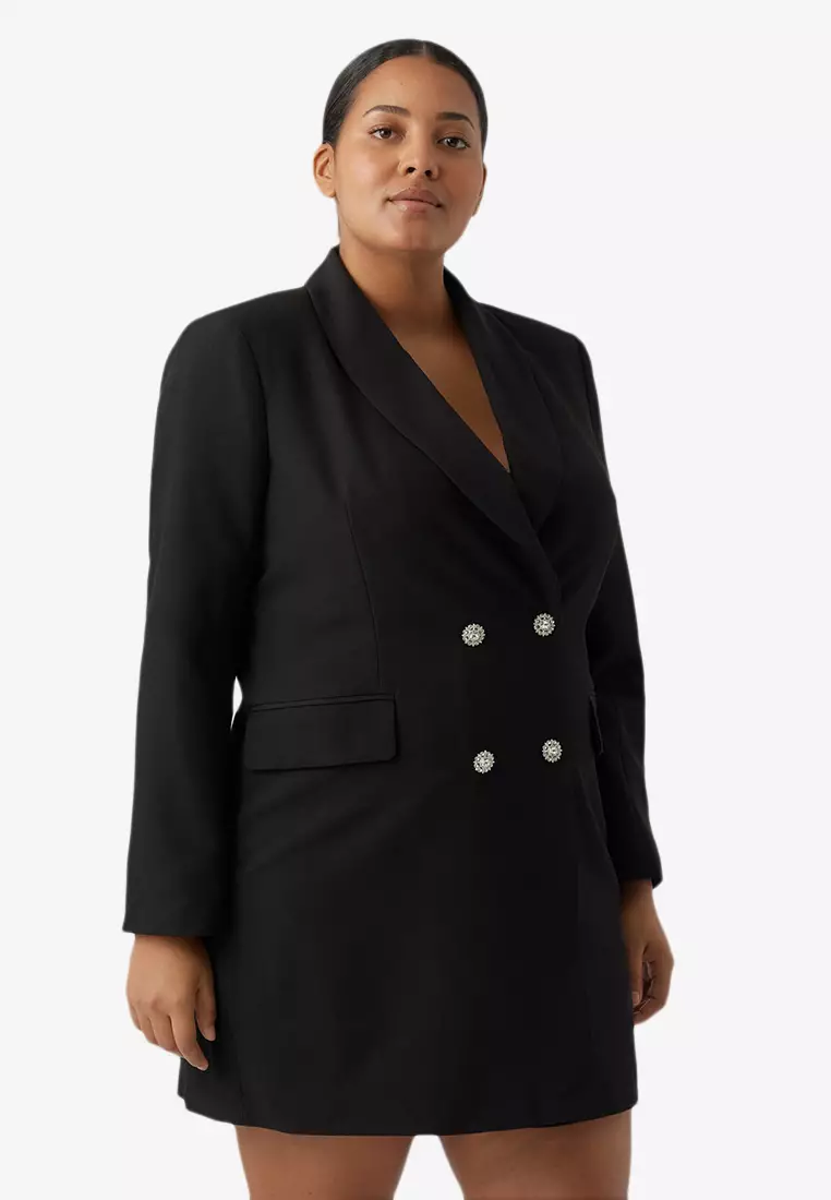 Buy Vero Moda Plus Size Long Sleeves Blazer Dress 2023 Online | ZALORA  Singapore