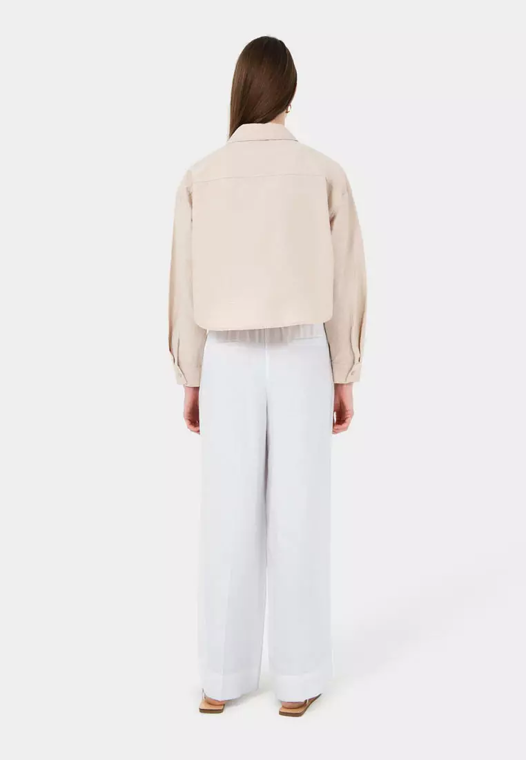 Kyla Crop Pocket Shirt