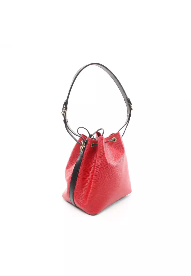 Louis vuitton red discount and black purse