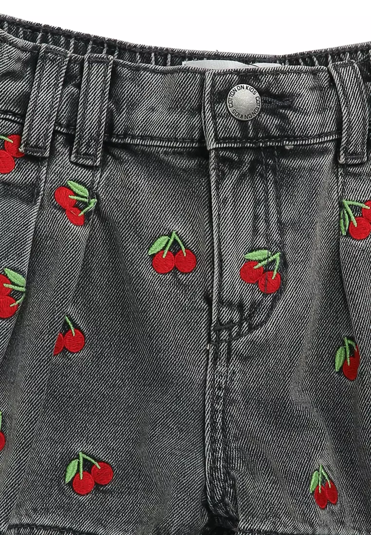 Sarai Pleat Front Denim Shorts