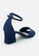 Benitz navy Women Ankle Strap Pointed Peep Toe Casual 09771SHF35C50BGS_3