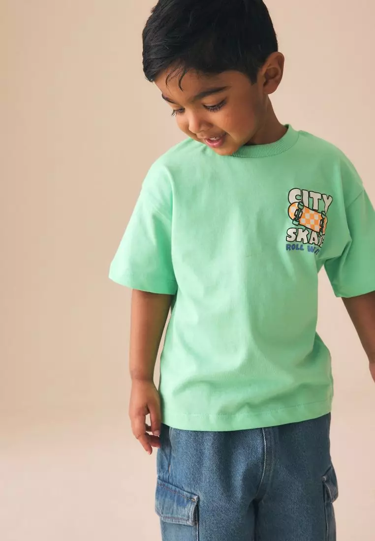 Short Sleeve Back Print T-Shirt