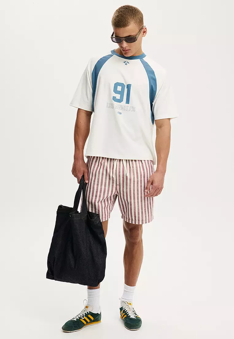 Cropped Fit Graphic T-Shirt