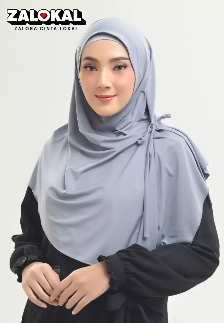 Rabbani - Kerudung Instan Dewasa Lexus Dusty Blue L