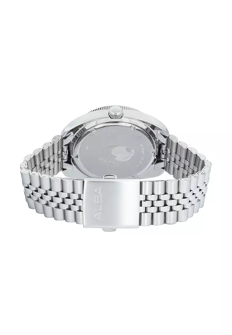 Alba Active - Jam Tangan Analog Pria - Davy's Grey Dial - All Stainless Steel - AS9T87X1