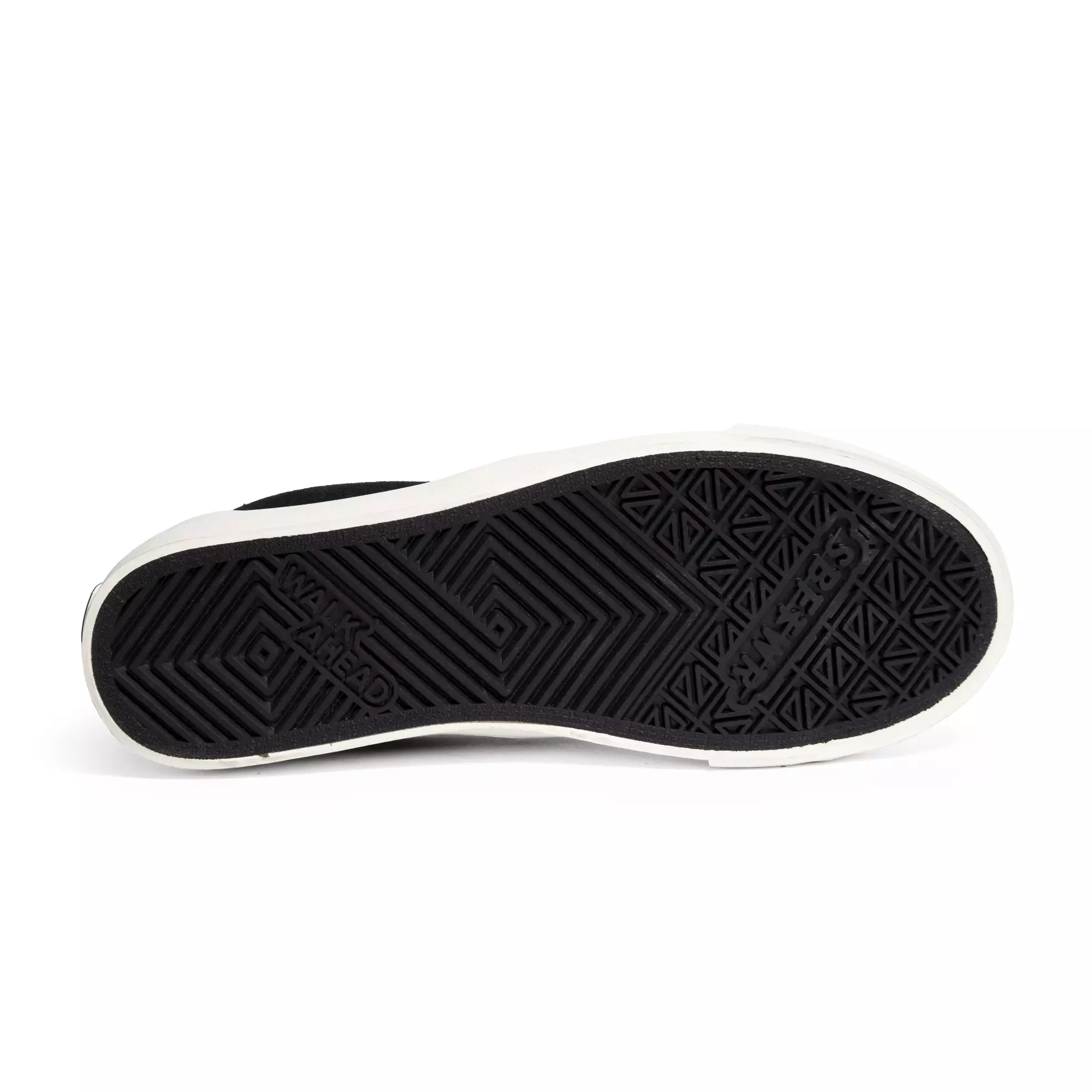 SABA Vintage Slip On Black White Retro - Sepatu Sneakers Casual Pria Wanita