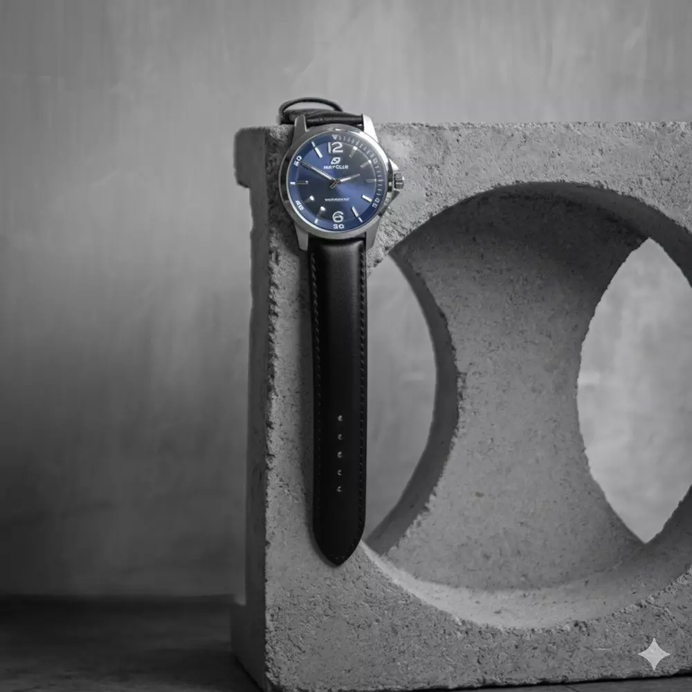 Navy Club Jam Tangan Pria Coast - Leather Strap