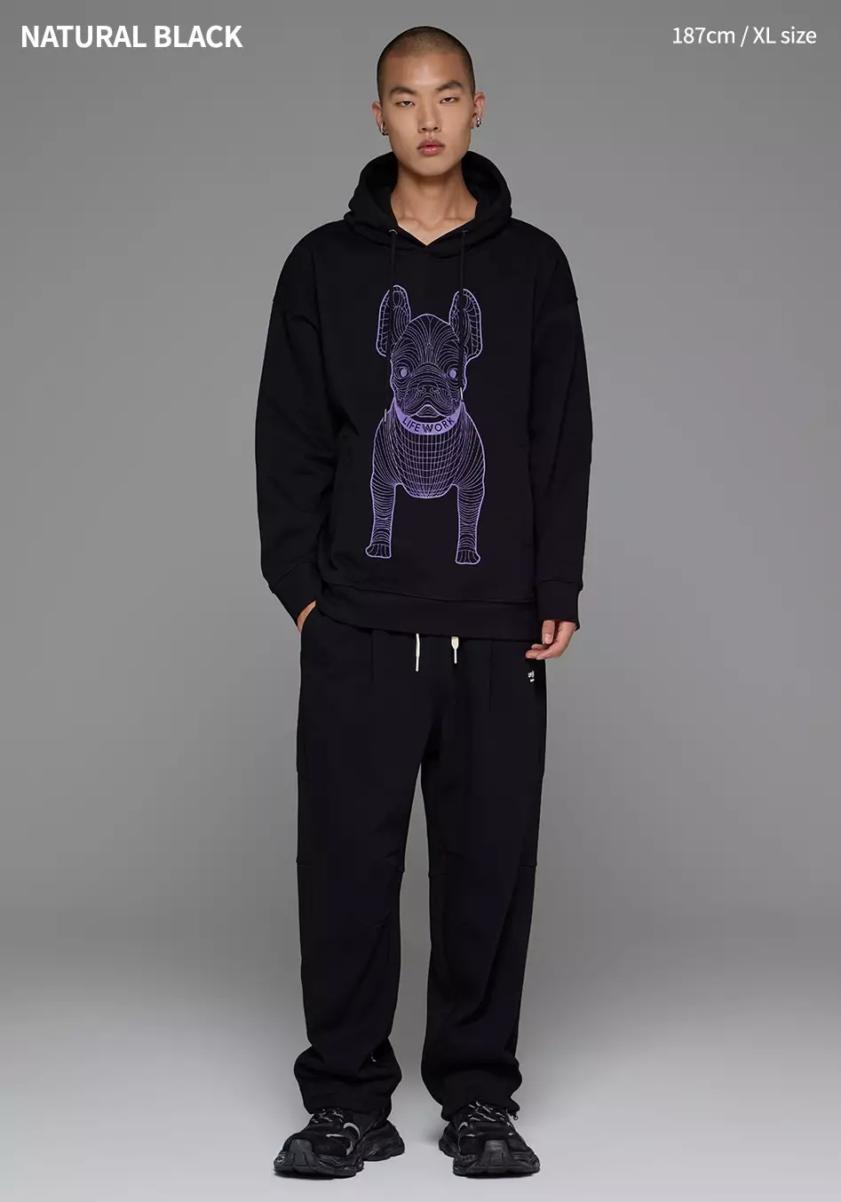 Big Radog Hoodie Natural Black