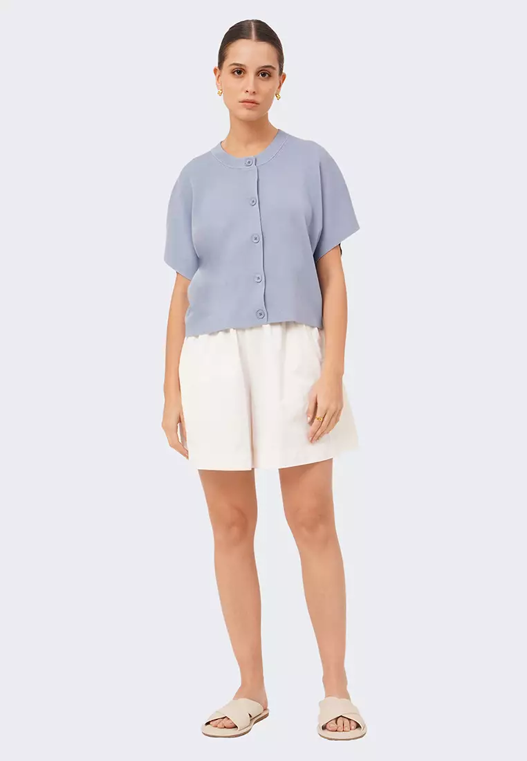 Women's Button Up Dolman Sleeve Knit Shirt