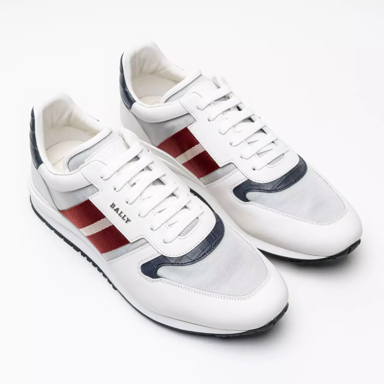 Jual BALLY Bally Astar Low Top Sneakers White Red Black Original
