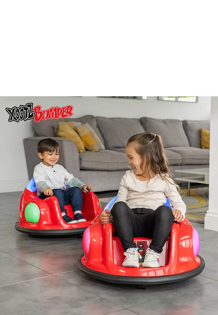 Xootz New Bumper Car With Remote Control Maroon Red - Mobil Bombomcar Anak