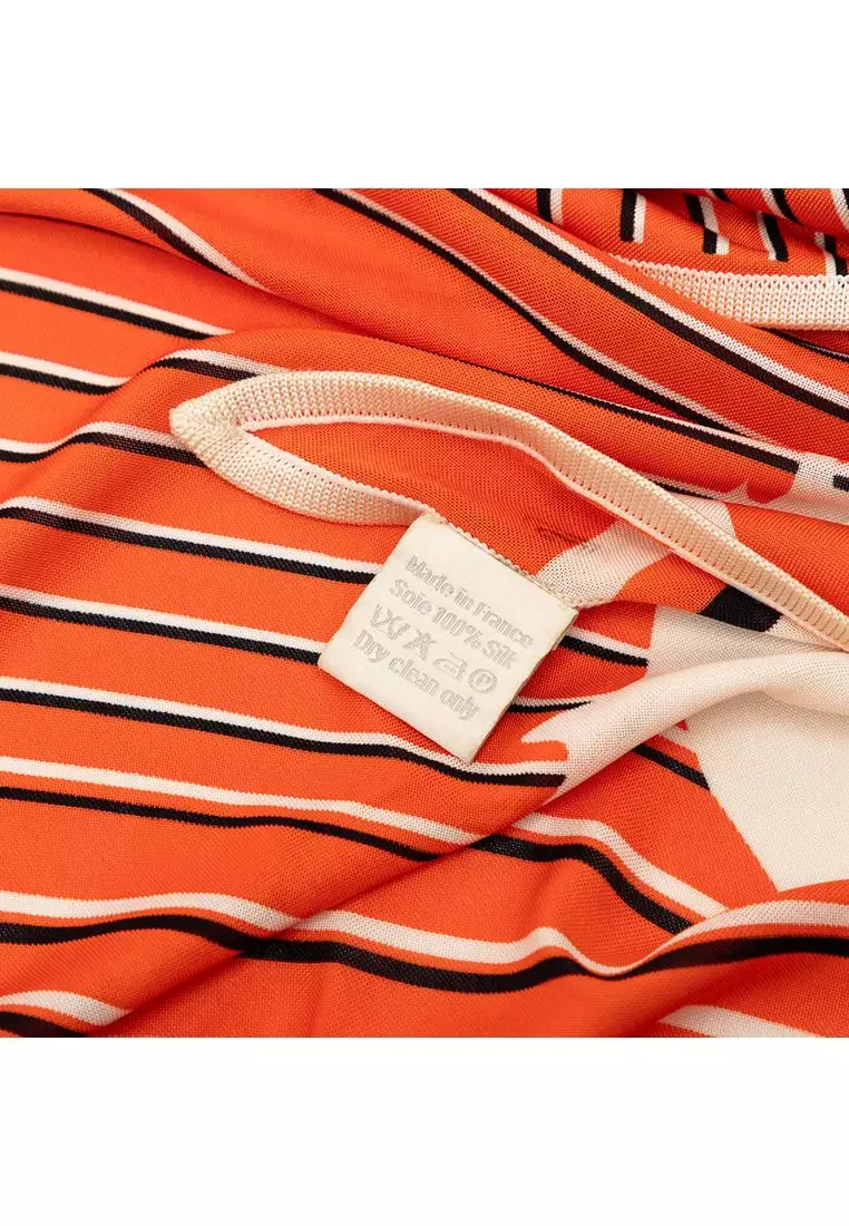 Pre-Loved Hermès Triangular H Au Galop Silk Scarf