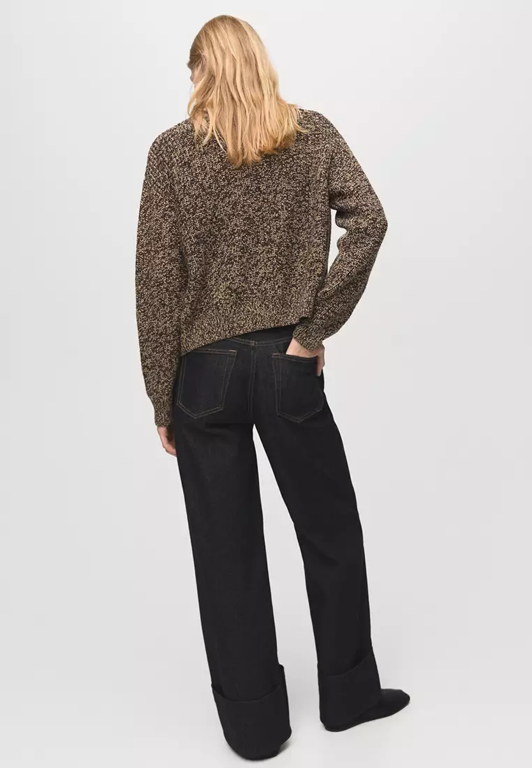 Turned-Up Straight Jeans