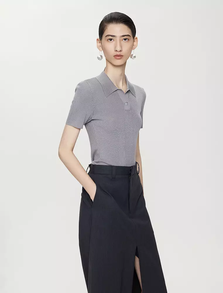 Short sleeves Pullovers Knitted sweaters