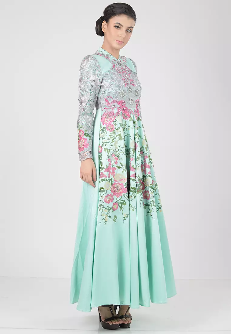 Bibiq Gamis Brokat Satin