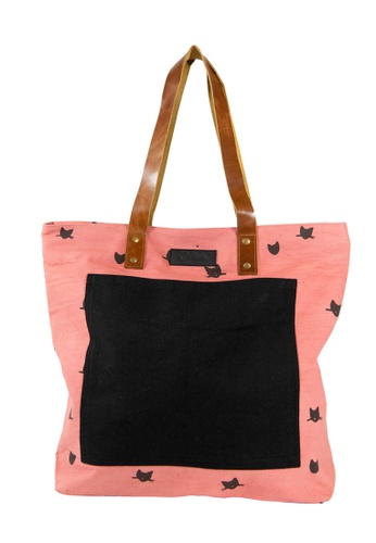 pink canvas tote bags