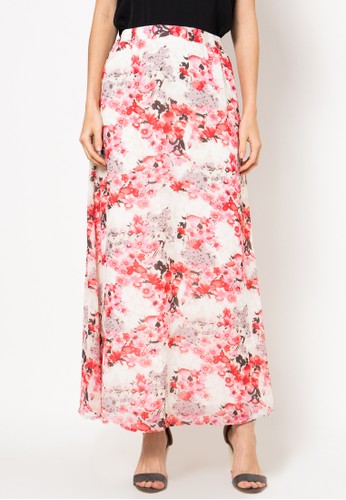 Sarina Chiffon Floral Printed Long Skirt