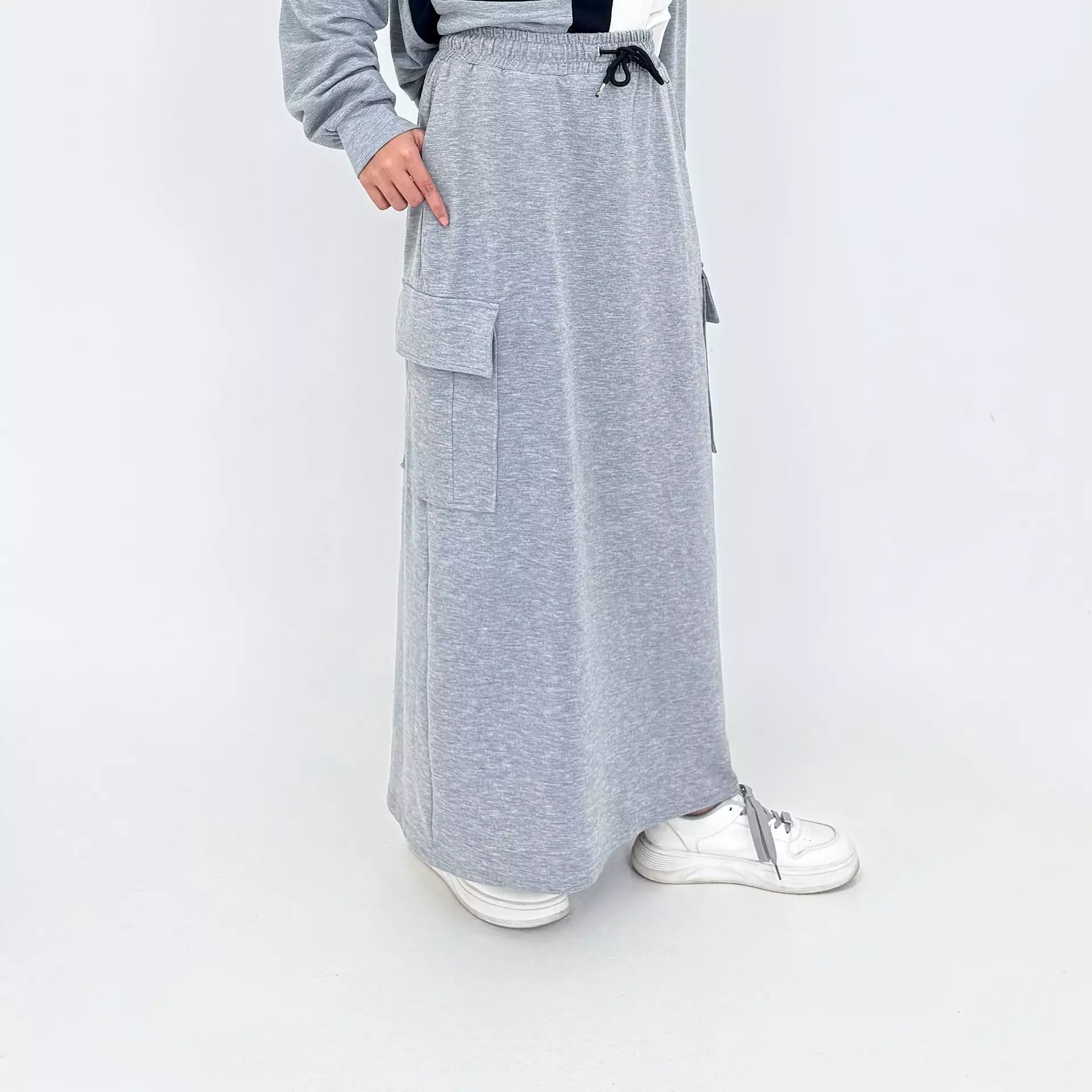 Tissa Set Sporty Skirt | Setelan Training Olahraga Rok Panjang Wanita