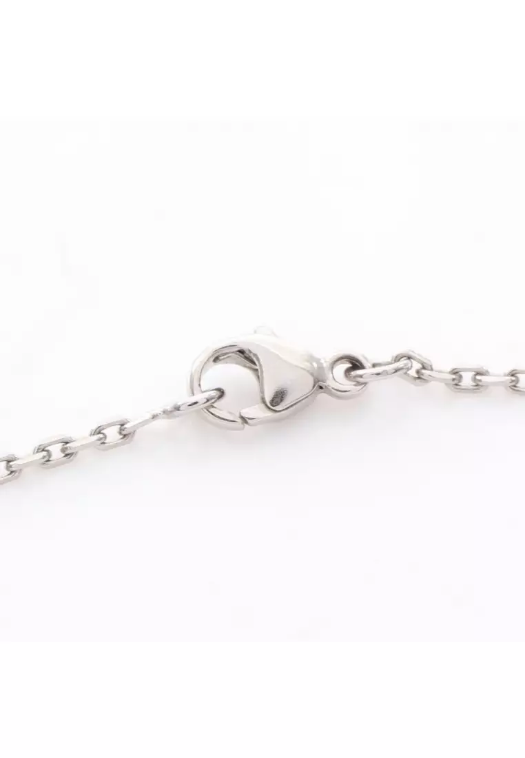 Pre-Loved Hermès POP H pop ash necklace beige Silver