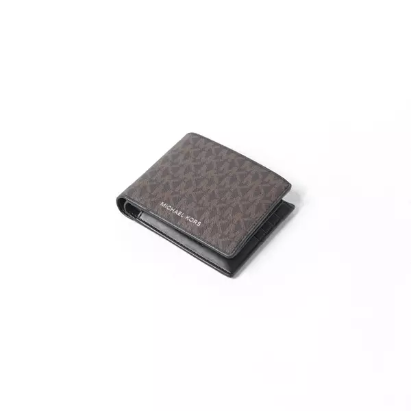 Dompet MICHAEL KORS MK MONOGRAM BROWN WALLET + CARD 100% ORIGINAL