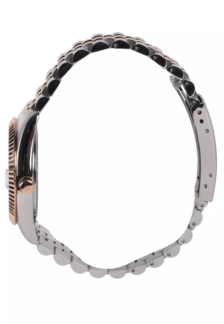 Bonia Sapphire - Jam Tangan Wanita - Silver Rosegold - Stainless Steel Bracelet - BNB10550-1647