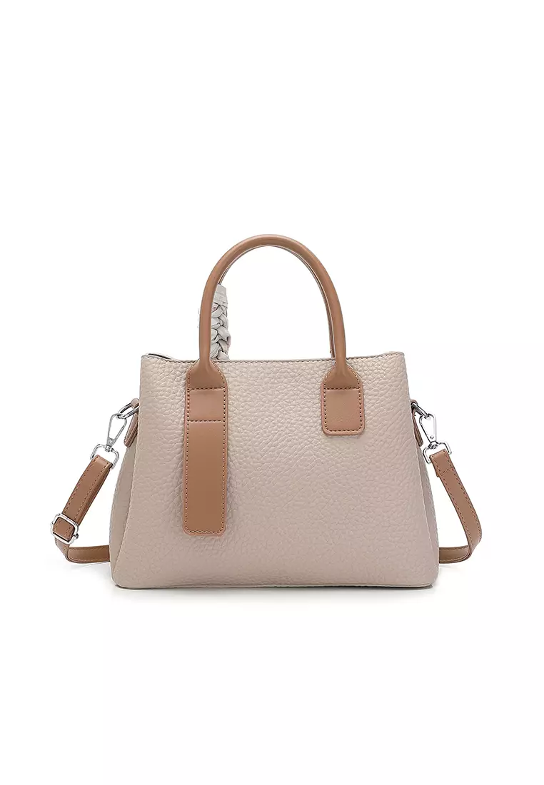 Women's Top Handle Bag / Sling Bag / Crossbody Bag - Grey