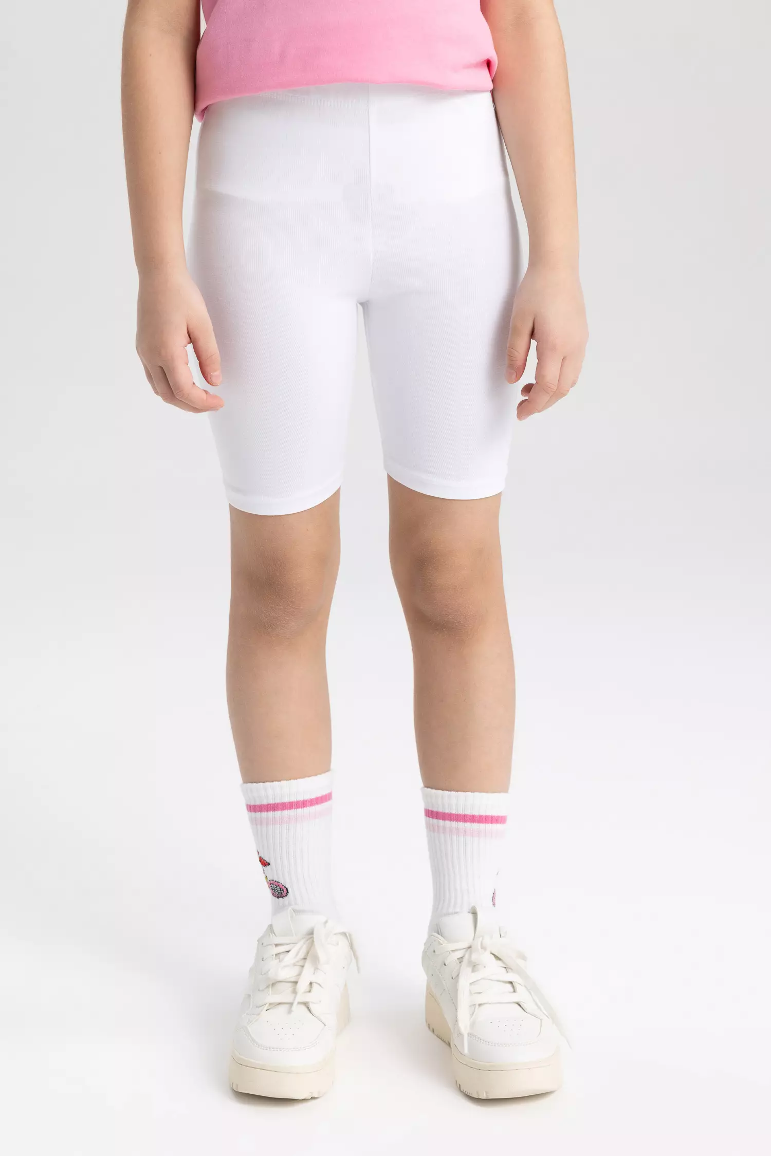 Girls white clearance biker shorts